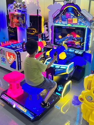 Kids Dual Player Shooting Target Arcade Game Machine