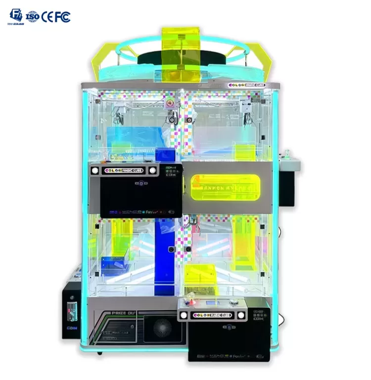 Shopping Mall Giant Claw Machine, Custom Logo Coin Bill Operated Toy Vending Arcade Kiosk