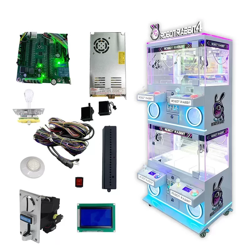 multi‑player coin operated claw arcade machine