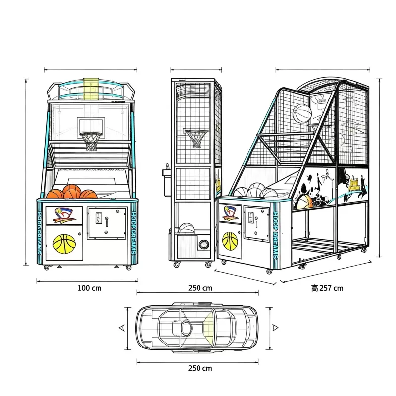 arcade basketball game