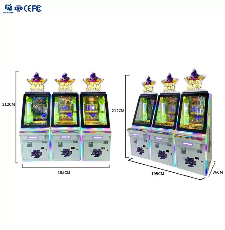 Mad Magiciane Arcade Coin Pusher Machine | Commercial Game Hall Manufacturer
