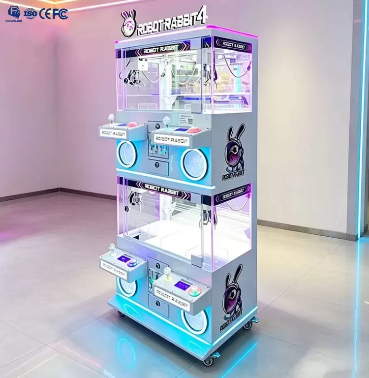 4 Player Double Layer Claw Machine | Source Factory Coin Operated Arcade Prize Crane