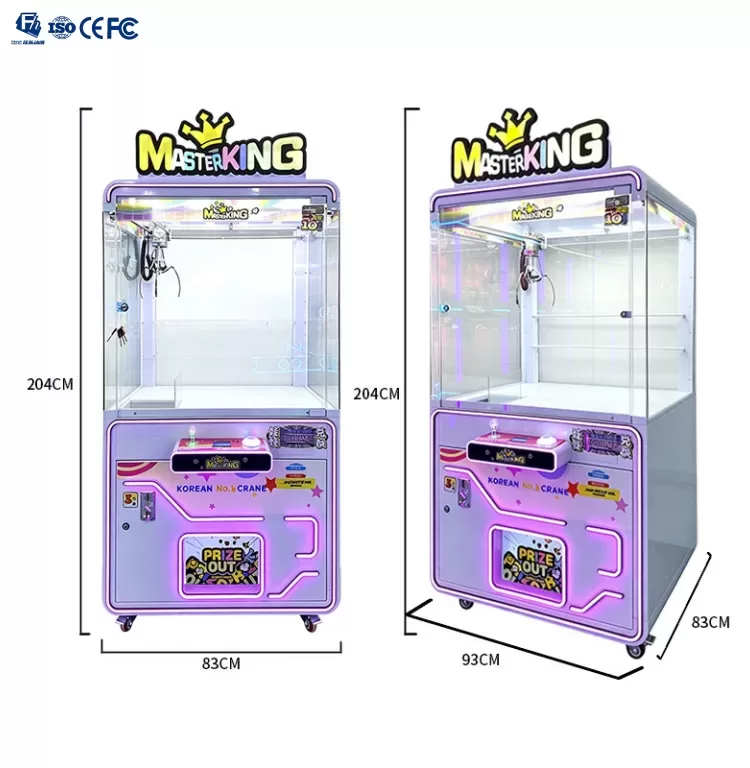 CE Certified Commercial Claw Machine Coin Operated Plush Crane Game Manufacturer