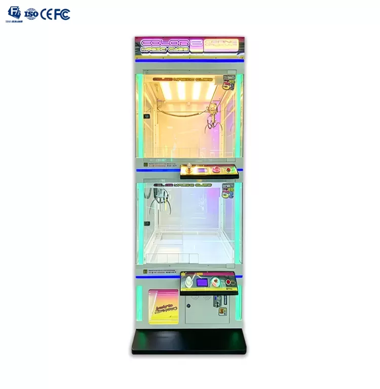 Transparent Metal Tempered Glass Claw Crane Machine Factory OEM Indoor Doll Catching Game Machine
