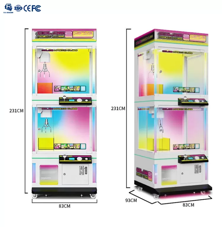 Source Factory Transparent Tempered Glass Claw Crane Machine Indoor Doll Catching Arcade Game