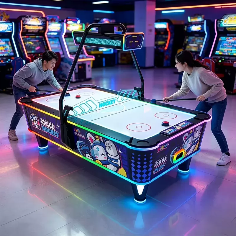 air hockey with electronic score
