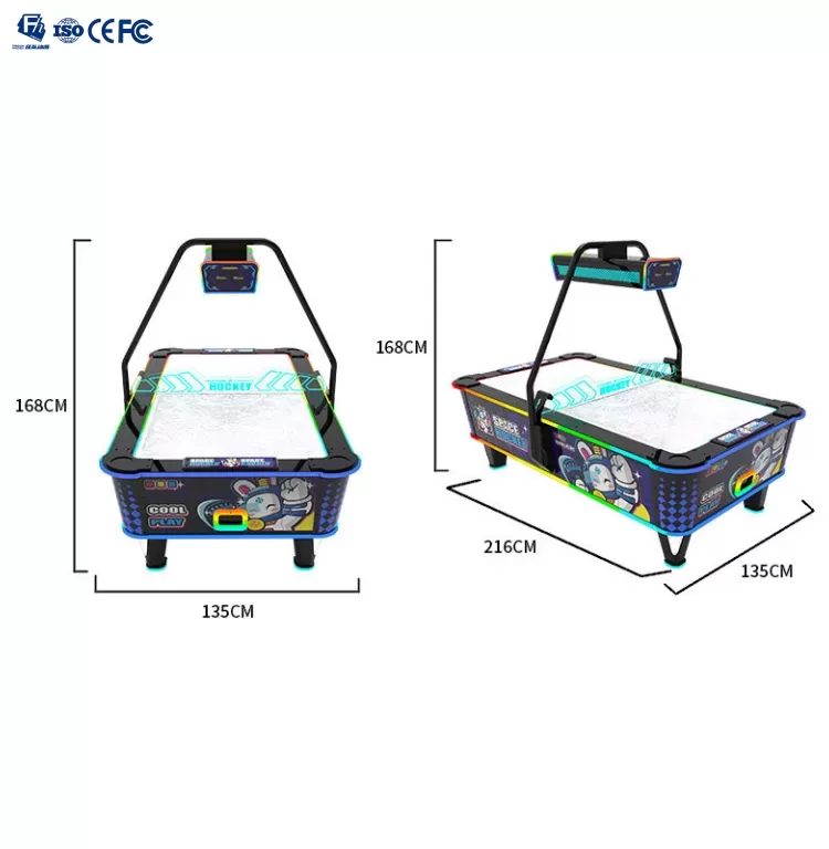 Commercial Coin Operated Air Hockey Table | 2 Player Arcade Game Machine Factory Direct
