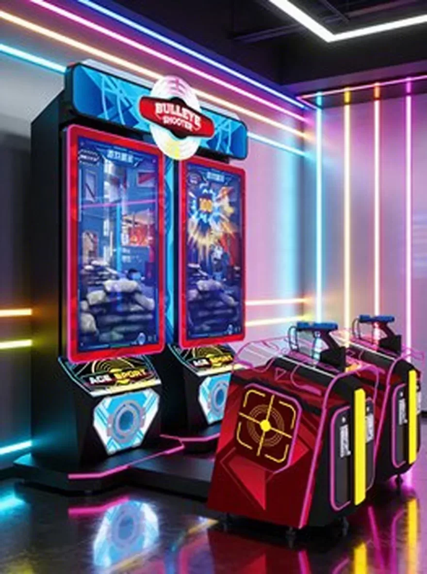 curved screen shooter machine